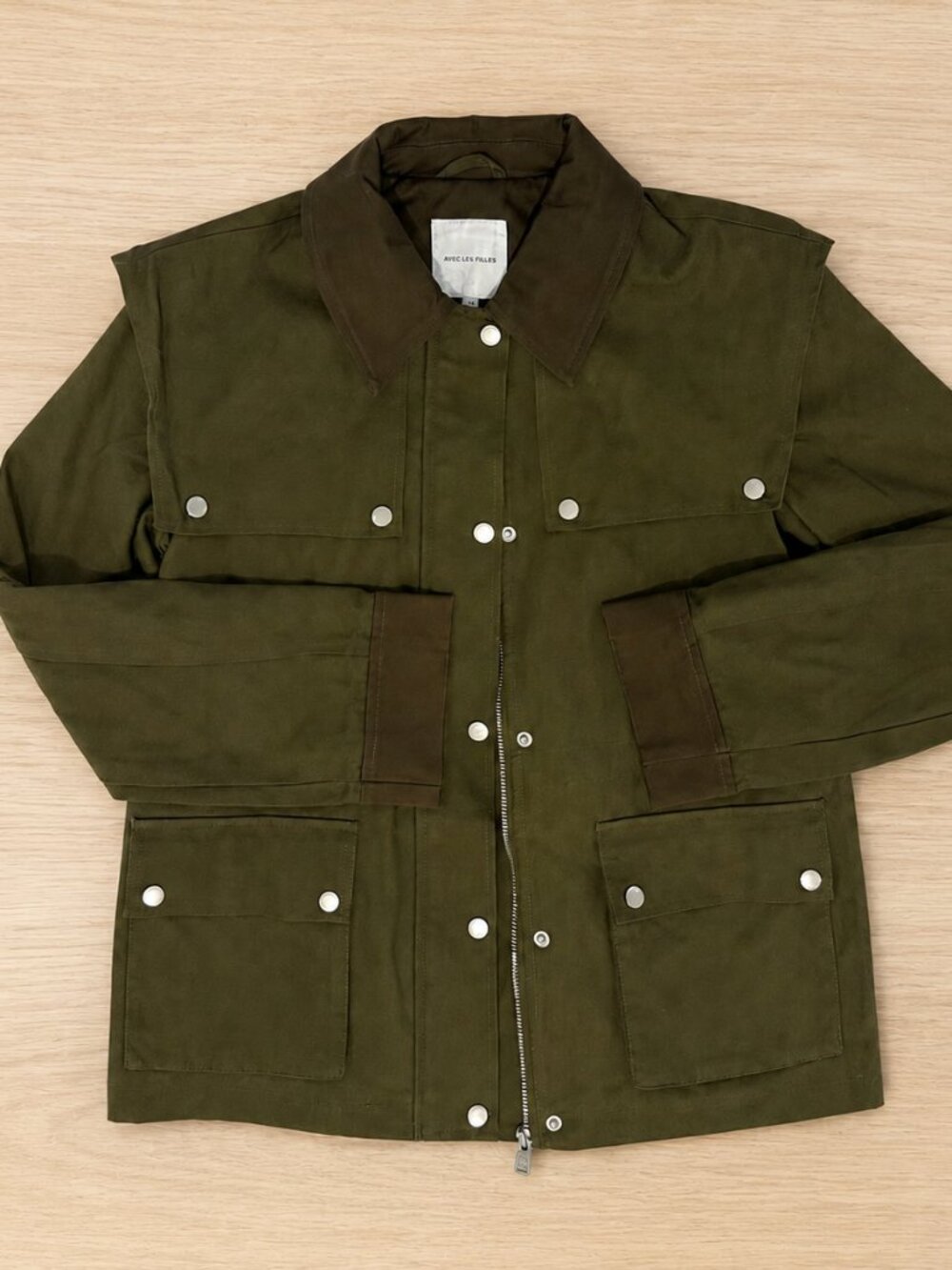 Avec Les Filles Army Green Utility Jacket | XS